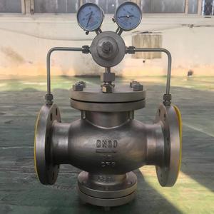 Régulateur de gaz manuel à bride en acier inoxydable YK43X-16P piston pilote diaphragme azote/air naturel/gaz pour réduire la pression - Product Image 4