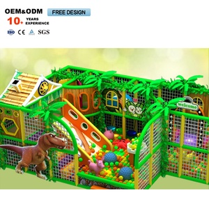 Equipo de Juegos Personalizado para Interiores con Temática de Bosque de Dinosaurios, Circuito de Escalada y Obstáculos para Niños, Parque Infantil Premium - Product Image 1