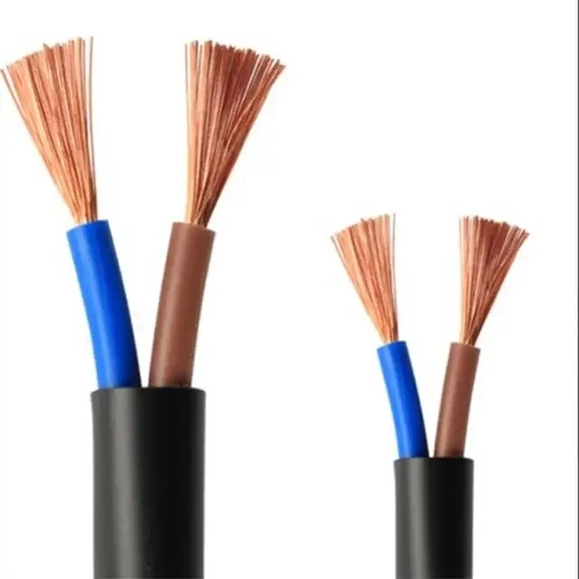 Electrical Supplies PVC Insulated Flexible Copper Cable RVV 4x 1mm 4-core Black Sheath 300/500V Wire and Cable