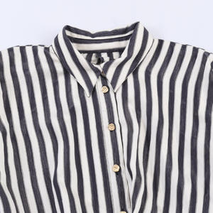 Abito Midi a Pannelli a Righe con Cintura Personalizzato Primavera 2026 da Donna, Stile Vintage Casual Europeo, Abito da Ufficio OEM Prodotto in Fabbrica Cinese - Product Image 3