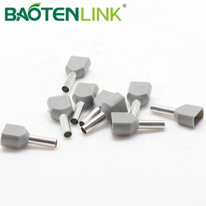 BAOTENG Série <span class=keywords><strong>TE</strong></span> <span class=keywords><strong>22</strong></span> <span class=keywords><strong>6</strong></span> AWG Double entrée, embouts à sertir isolés en cuivre étamé pour fils électriques, bornes à sertir isolées CE - Product Image 5