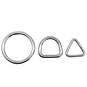 Wholesale 6mm Stainless Steel 316 Welded O Ring   D Ring   Triangle Ring