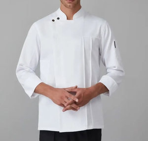 Chaqueta de Chef de Alta Calidad para Mujer, de Polialgodón, con Botones de Doble Hilera, Logotipo Personalizado, Uniforme, Certificado GB 18401, OEM para Restaurante - Product Image 6