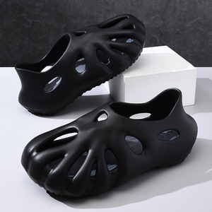 Sandalias de Verano para Hombre, Suela Suave Antideslizante, Cómodas para la Playa, Tallas 40-45, Color Sólido, Tacón Bajo, Diseño de una Pieza Moldeada - Product Image 2