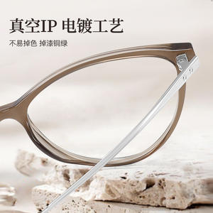 กรอบแว่นตา Danyang Cat Eye รุ่น 8064 แบบเต็มกรอบ น้ำหนักเบา ป้องกันแสงสีฟ้า สำหรับผู้หญิง - Product Image 4