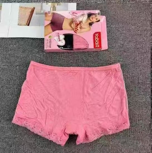 0328 #   Liquidation de stock : <span class=keywords><strong>Sous</strong></span>-vêtements en tissu de qualité pour femmes, taille mi-haute, antibactériens, respirants et plats - Product Image 4