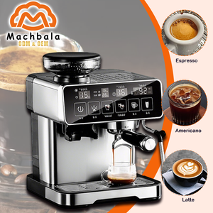 Máquina de Espresso Profesional de 20 Bares <span class=keywords><strong>para</strong></span> el Hogar con Molinillo de Granos de Café, Máquina de Café Espresso y Cappuccino Personalizada de Fábrica - Product Image 4