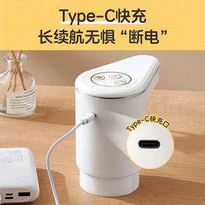 ปั๊มน้ำดื่มพกพา Zhigao สีขาว แบบสองรู ไฟฟ้า ระบบกลไก 3 ระดับความเร็ว สำหรับขวดน้ำแร่ รุ่น MX-606B - Product Image 3