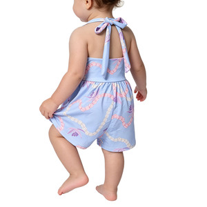 A26-11 Venta Directa de Fábrica, Personalización, Rompers con Tirantes Ajustables, Romper con Botones a Presión para Niña, Rompers con Estampado de Leopardo para Bebé - Product Image 5