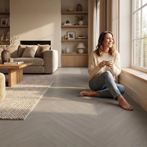 Suelo Laminado <span class=keywords><strong>de</strong></span> Madera con Diseño Espiga, 10mm, E0, Sistema <span class=keywords><strong>de</strong></span> Clic Unilin, Tablas Pequeñas, Fotocatalizador, Biselado, Impermeable, Parqué Híbrido - Product Image 6