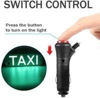 Universal 12V Taxi Light Led Voiture Pare-Brise Cabine Indicateur Lampe Pare-Brise COB Taxi Avertissement Signal Lumineux