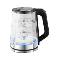 Bouilloire électrique manuelle en gros d'usine, chauffe-eau rapide, grande capacité de 2 L, 1500 W, sans fil, protection contre l'ébullition à sec pour la maison, la cuisine, l'hôtel