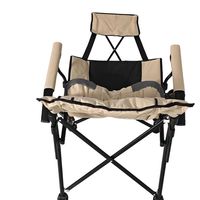 Chaise pliante d'extérieur moderne en acier personnalisable, très vendue, inclinable, pour jardin et camping, avec coussin portable