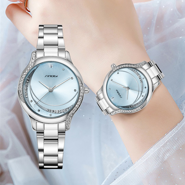 Wholesale Business Women's Luxury Fashion Watch Seiko Movement Waterproof Stainless Steel Band Classic Design