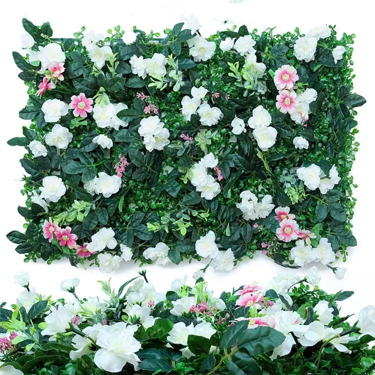 Boda Decoraciones al aire libre Valla de Seto vertical artificial Paisaje Plantas artificiales Pared