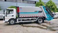 Nouveau véhicule sanitaire à énergie nouvelle 10 m³ électrique 4x2 automatique à chargement arrière, compacteur de déchets, camion de collecte des ordures