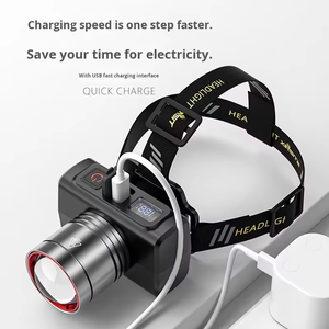 Linterna Frontal LED WOSEN para Camping, G9, Plástico, Sensor, Pantalla Digital, Haz Ajustable Multiángulo, IP65 Impermeable, Recargable - Product Image 6