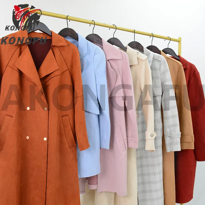 AKONGFU ladies jackets faux fur jacket from china online shopping branded used clothes bales of second hand clothes