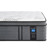 Direkt vom Hersteller Euro-Top Gel-Memory-Foam Taschenfederkern-Hybridmatratze Druckentlastung Wirbelsäulenunterstützung Komprimierte Matratze