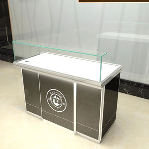 <span class=keywords><strong>Caisse</strong></span> <span class=keywords><strong>enregistreuse</strong></span> en verre trempé sur mesure avec serrure arrière pour centre commercial, magasin - Product Image 3