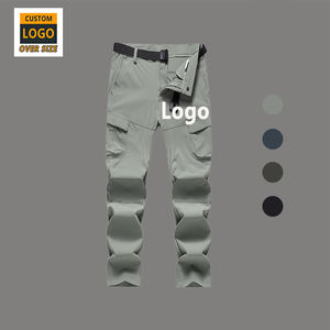 <span class=keywords><strong>Pantaloni</strong></span> <span class=keywords><strong>Cargo</strong></span> da <span class=keywords><strong>uomo</strong></span> in stile Vintage con pareggiatori da lavoro frontali con tasche multiple e chiusura con coulisse - Product Image 1