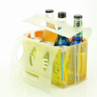 Refroidisseur de bière en gel réutilisable coloré en PVC pour compresse froide garder le congélateur à vin en été