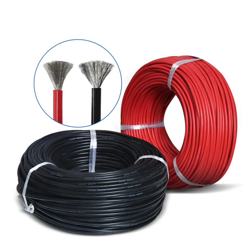 High Temperature Heat Resistance Flexible Silicone 0.08mm Tinned Copper Wire Cable Roll Battery New Energy Silicone Cable Wire