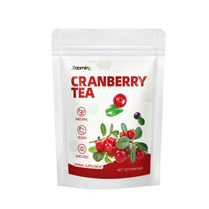 Tisane naturelle <span class=keywords><strong>de</strong></span> canneberges sans OGM, complément alimentaire pour le soutien des voies urinaires et le bien-être antioxydant - Product Image 1