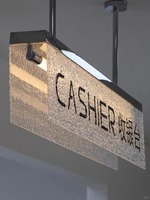 Boîte lumineuse LED murale personnalisée pour magasin de mode, 3000 lumens, haute luminosité, enseignes lumineuses durables