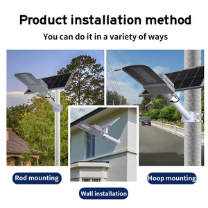 50W & 60W <span class=keywords><strong>LED</strong></span> 벽 태양광 가로등 분할형 폴 모노 셀 패널 및 가정 및 도로용 브래킷 IP65 등급 - Product Image 5