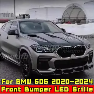 Rejillas Superiores de Radiador Delanteras LED para BMW X6 G06 2020-2024, Rejilla de Parachoques Delantero para Carreras, Pieza de Modificación - Product Image 5