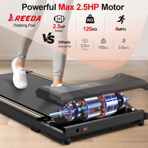 Uzaktan kumanda ile 2025 ucuz yeni elektrikli masa altında uyanma pedi 120 KG maksimum kapasite ağırlık ücretsiz kurulum koşu bandı - Product Image 3