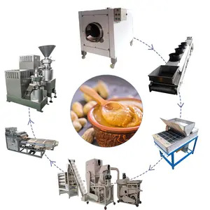 Industrial peanut butter production line small scale peanut butter grinding machine