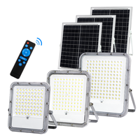 KCD Batterie au lithium commercial étanche grand panneau d'affichage capteur de mouvement 200w 400w 600w 800w 2000w Projecteur solaire extérieur