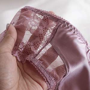 Groothandel kant satijn dames slipjes katoenen kruis dames sexy slips dames ondergoed driehoekige broekjes - Product Image 5