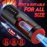 LCD Automatischer Saug-Masturbator für Männer mit 9 Stoß- und Vibrationsmodi, Heizfunktion, Pussy-Penispumpe, Masturbationsbecher, Sexspielzeug