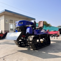 Mesin Pertanian Mini 25hp/35hp/50hp, traktor pertanian kecil dengan trek karet inti komponen mesin tersedia untuk dijual