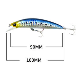 Leurres méné coulants lumineux UV 90mm 26g surfeur lourd 90 Wobblers lueur d'eau salée appâts durs artificiels pêche au bar Pesca - Product Image 6