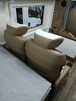 Siège pivotant pour camping-car/accoudoir central confort couleur personnalisée luxe cuir dos canapé sièges réglage intérieur MPV VAN