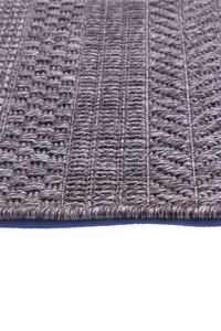 Tapis abstrait tissé en polypropylène gris naturel, vente en gros, 6 mm, lavable, tissage plat, moderne, pour salon, aspect sisal, durable, résistant aux taches - Product Image 4