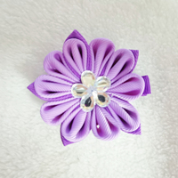 2.5 pouces usine personnalisée impression ruban rose fleur cheveux accessoires pince à cheveux pour bébé filles