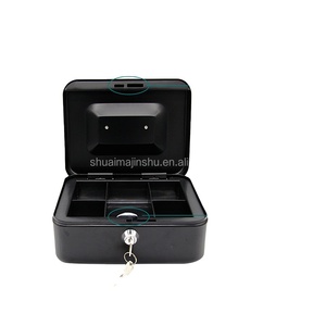 Bán Hot Đẹp Nhỏ Kim Loại Cash <span class=keywords><strong>Box</strong></span> Với Khóa - Product Image 5