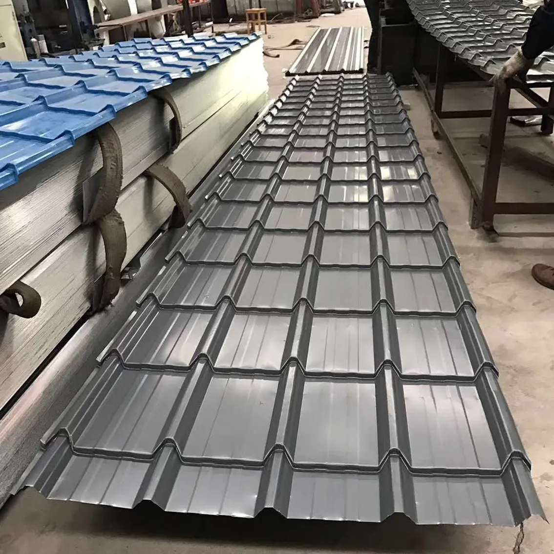 Corrugated Metal Roofing 14 Gauge 0.45mm Zinc Roof Galvanized Steel Sheet