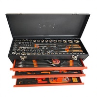 Coffret à outils professionnel portable 408 pièces à trois tiroirs, haute qualité, tiroirs robustes, perceuses électriques manuelles, hexagones