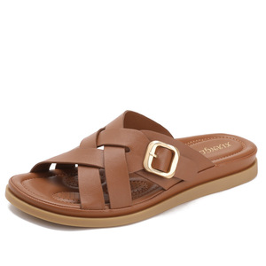 Sandalias Planas de Una Sola Tira para Mujer, Estilo Moderno y Popular en Internet, para Viajes, Playa y Aire Libre - Product Image 3