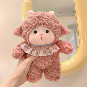 Jouets moutons super doux Kawaii, moutons en peluche pour bébés, poupées moutons debout, animaux en peluche pour filles et garçons avec rembourrage en coton PP - Product Image 3
