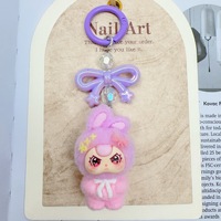 Nouveau Cadeau Kawaii pour Enfants : Mini Figurine 3D Ours Floqué, Kit de Jardin Féerique, Miniatures, Porte-clés en Peluche, Sac Mystère Surprise pour Enfants