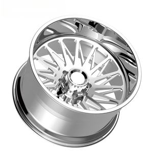 Jantes Speedmega Deep Dish Split Spoke, finition polie brillante, forgées, 22x10J 24x10J 24X12J 26x14J 6x139.7 8x170 pour F350/GMC 2500HD - Product Image 3