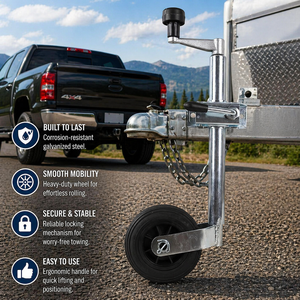 Roue de remorque robuste New Era 45 mm, capacité 100 kg, en acier au carbone galvanisé, pour <span class=keywords><strong>caravane</strong></span>, camping-car, bateau, vente en gros - Product Image 1