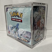 Boîte de protection en acrylique AW pour Pokémon, boîte Elite Trainer Box avec couvercle magnétique et étuis de collection ETB à bords arrondis